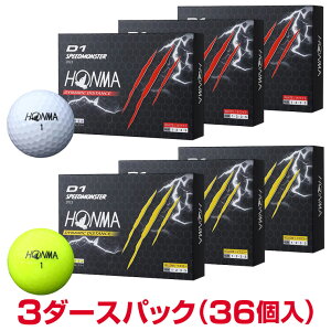 �y1/10����!�G���g���[�œ��X�S�i�|�C���g10�{!�z �y�܂Ƃߔ����z HONMA GOLF �{�ԃS���t ���{���K�i �z���} D1 SPEEDMONSTER �X�s�[�h�����X�^�[ �S���t�{�[�� 3�_�[�X(36��) �u BT2302 �v �y���X�݌�