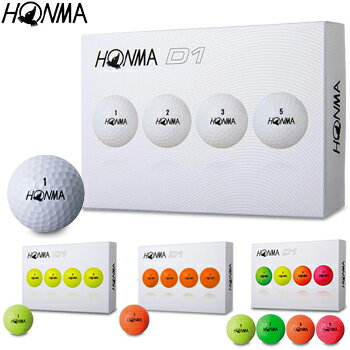 楽天市場 Honma Golf 本間ゴルフ 日本正規品 ホンマ New D1 ホンマ ゴルフボール1ダース 12個入 あす楽対応 ｅｚａｋｉ ｎｅｔ ｇｏｌｆ