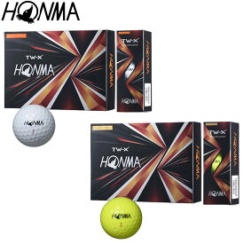 ホンマ HONMA GOLF 本間ゴルフ 日本正規品 TOURWORLD TW-X ゴルフボール1ダース(12個入) 「 BT2102 」 【あす楽対応】