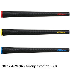 IOMIC イオミック 日本正規品 Black ARMOR2 Sticky Evolution 2.3 ウッド＆アイアン用 ゴルフグリップ 単品(1本) 【当店在庫品】