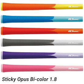 IOMIC イオミック 日本正規品 Sticky Opus Bi-color1.8 スティッキーオーパスバイカラー1.8 スタンダード ウッド＆アイアン用 ゴルフグリップ 単品(1本)