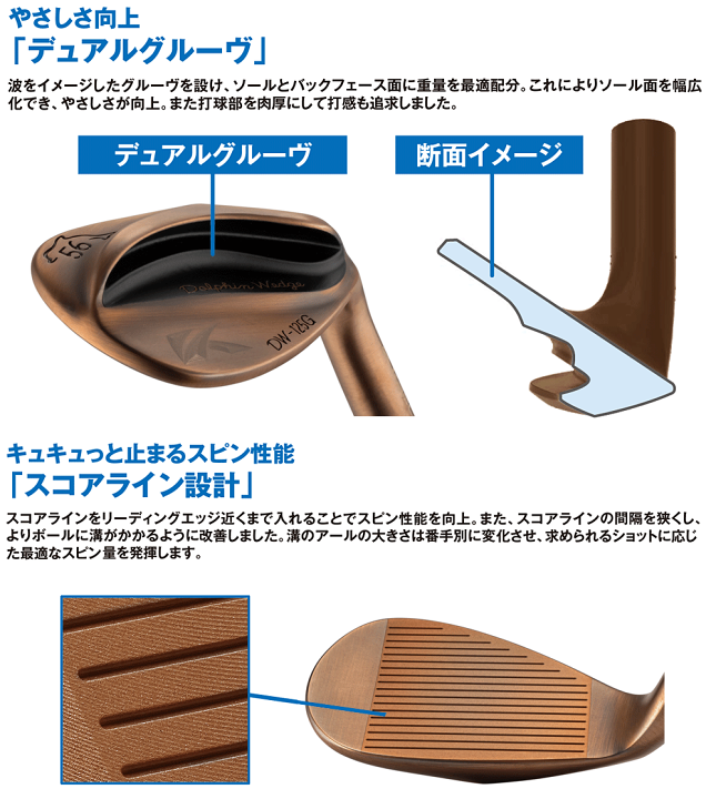 新品　未使用　DW-125G Copper 楽天市場】KASCO キャスコ 正規品 DOLPHIN WEDGE DW-125G Copper