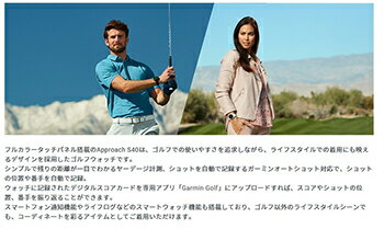 GARMIN(ガーミン)日本正規品スマートウォッチ機能搭載距離測定器腕時計型GPSゴルフナビAPPROACH(アプローチ)S40「010-02140」2019新製品【あす楽対応】