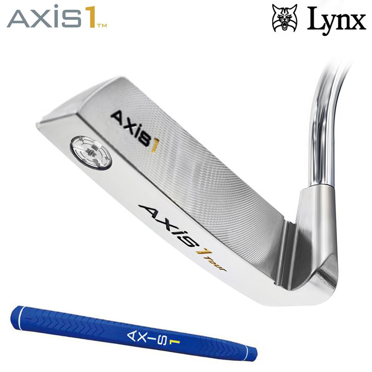 Lynx(リンクス)日本正規品 AXIS1(アクシスワン)パター Tour-S(シルバー) オリジナルラバーグリップ | ＥＺＡＫＩ　ＮＥＴ　ＧＯＬＦ