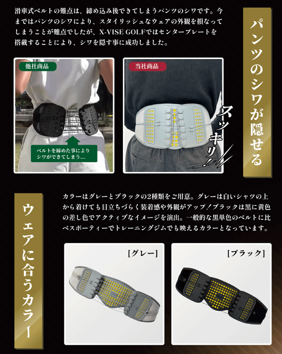 新品 クロスバイス ゴルフスイング 矯正ベルト 骨盤ベルト XLサイズ グレー Lynx リンクス X-VISE GOLF クロスバイスゴルフ 動滑車式 骨盤