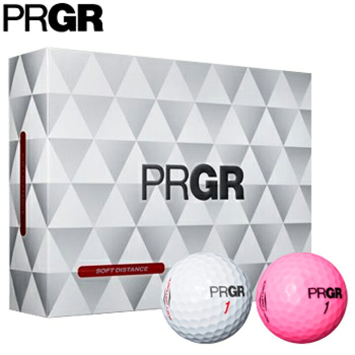 PRGR(プロギア)日本正規品 NEW SOFT DISTANCE (ニューソフトディスタンス) ゴルフボール1ダース(12個入)  ＥＺＡＫＩ ＮＥＴ ＧＯＬＦ