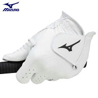 MIZUNO ミズノ 正規品 Mizuno Pro ミズノプロ 合成皮革 メンズ ゴルフグローブ ( 左手用 ) ホワイト(01) …