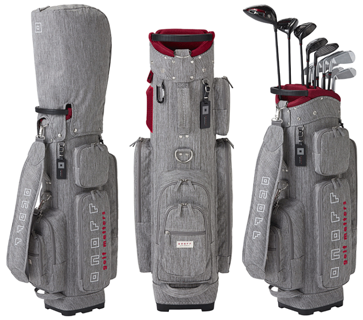 美品　ONOFF オノフ キャディバッグ 杢 （モク） グレー ONOFF（オノフ） 2025年モデル ユニセックス MOKU SERIES 杢調シリーズ