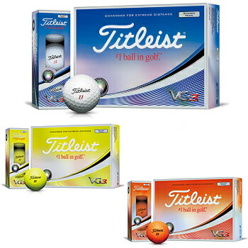 Titleist(タイトリスト)日本正規品VG3(ブイジースリー)ゴルフボール2018新製品1ダース(12個入)【あす楽対応】