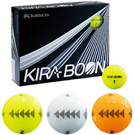 kasco キャスコ 正規品 KIRA BOON キラブーン ゴルフボール 1ダース(12個入) 「 三角ターゲットマークタイプ 」