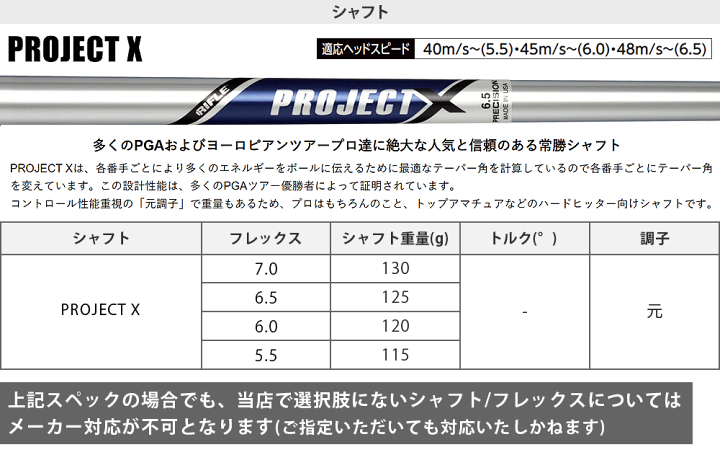 (特注品)テーラーメイド P7CBアイアンProject Xシャフト 6-PW New P7CB アイアン('24) | New P7CB Irons('24) | TaylorMade Golf