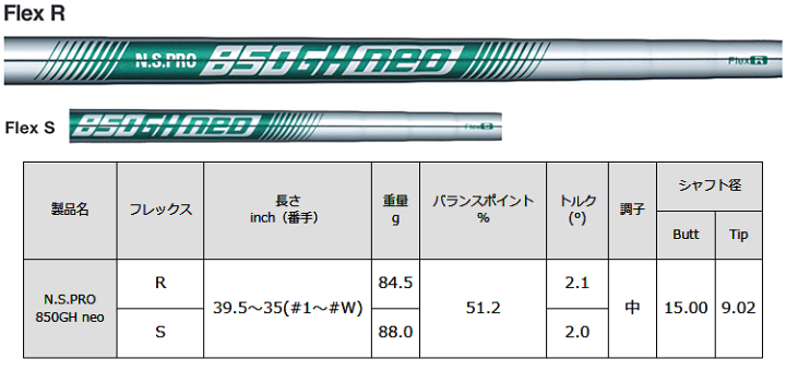 楽天市場】NIPPON SHAFT 日本シャフト 日本正規品 N.S.PRO 850GH