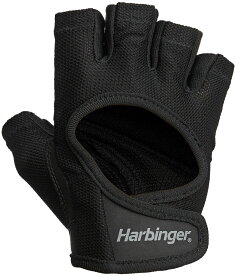 ハービンジャー（Harbinger） Harbinger（ハービンジャー） パワーグローブ トレーニング手袋 女性用 ブラック×ブラック M