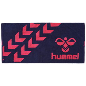 hummel(ヒュンメル) バスタオル ネイビー×S.ピンク ssk-haa5020-7024