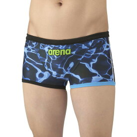 アリーナ トレーニングスパッツ(ショートレッグ) ブラック×ブルー