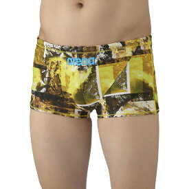 アリーナ トレーニングスパッツ(ショートレッグ) イエロー×ブルー