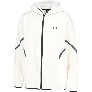 A_[A[}[ UABRUSHEDWOVENREFLECTJACKET WHITE