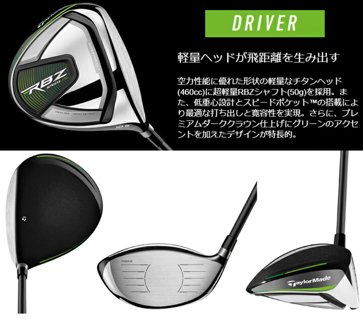楽天市場】TaylorMade テーラーメイド 日本正規品 RBZ SPEEDLITE 
