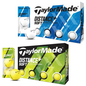 TaylorMade テーラーメイド 日本正規品 DISTANCE+ SOFT ディスタンスプラスソフト ゴルフボール 1ダース(12個入) 【あす楽対応】