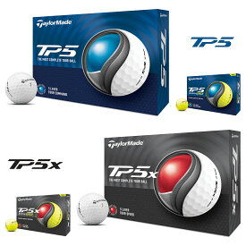 【7/13 10時～最大5倍!超ポイントバック祭[62H]】 TaylorMade テーラーメイド 日本正規品 TP5シリーズ 2024モデル ゴルフボール 1ダース(12個入) 【当店在庫品】