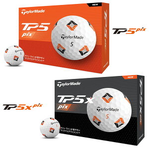 TaylorMade �e�[���[���C�h ���{���K�i TP5 Pix�V���[�Y �S���t�{�[�� 1�_�[�X(12��) �y���X�݌ɕi�z