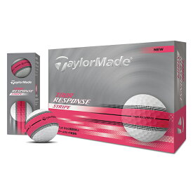 【5/10限定!エントリーで当店全品ポイント10倍!】 TaylorMade テーラーメイド 日本正規品 TOUR RESPONSE STRIPE PINK ツアーレスポンス ストライプ ピンク 2025モデル ゴルフボール 1ダース(12個入) 「 M1804501 」 【当店在庫品】