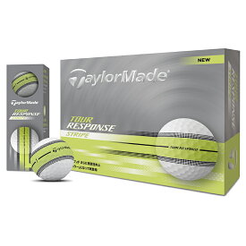 TaylorMade テーラーメイド 日本正規品 TOUR RESPONSE STRIPE ツアーレスポンス ストライプ 2025モデル ゴルフボール 1ダース(12個入) 「 M1804101 」 【当店在庫品】