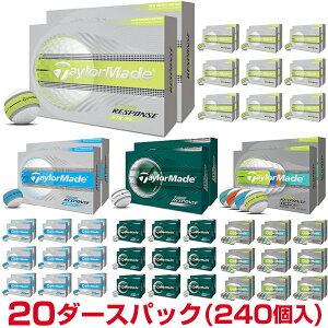 �y�܂Ƃߔ����zTaylorMade �e�[���[���C�h ���{���K�i TOUR RESPONSE STRIPE �c�A�[���X�|���X �X�g���C�v 2026�V���i �S���t�{�[�� 20�_�[�X�p�b�N(240��) �y���X�݌ɕi�z