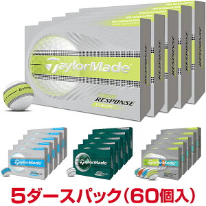 �y�܂Ƃߔ����zTaylorMade �e�[���[���C�h ���{���K�i TOUR RESPONSE STRIPE �c�A�[���X�|���X �X�g���C�v 2026�V���i �S���t�{�[�� 5�_�[�X�p�b�N(60��) �y���X�݌ɕi�z