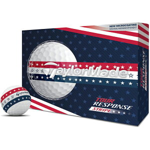 TaylorMade �e�[���[���C�h ���{���K�i TOUR RESPONSE STRIPE USA �c�A�[���X�|���X �X�g���C�v 2026�V���i �S���t�{�[�� 1�_�[�X(12��) �y���X�݌ɕi�z