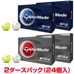 �y�܂Ƃߔ����zTaylorMade �e�[���[���C�h���{���K�i TP5�V���[�Y 2026�V���i �S���t�{�[�� 2�_�[�X�p�b�N(24��) �y���X�݌ɕi�z