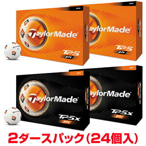 �y4/15 �G���g���[/���I�ōő�100%�|�C���g�o�b�N�z �y�܂Ƃߔ����zTaylorMade �e�[���[���C�h���{���K�i TP5 Pix�V���[�Y 2026�V���i �S���t�{�[�� 2�_�[�X�p�b�N(24��) �y���X�݌ɕi�z