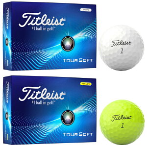 【10/30限定!エントリーで当店全品ポイント10倍!】 Titleist タイトリスト日本正規品 TOUR SOFT ツアーソフト 2024モデル ゴルフボール1ダース(12個入) 【当店在庫品】