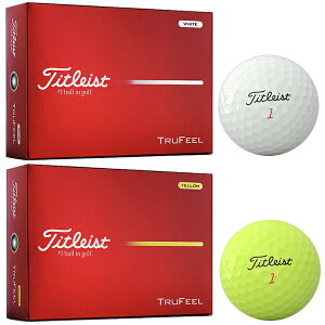 �y3/15 �G���g���[/���I�ōő�100%�|�C���g�o�b�N�z Titleist �^�C�g���X�g ���{���K�i TRUFEEL �g�D���[�t�B�[�� 2026�V���i �S���t�{�[�� 1�_�[�X(12����) �y���X�݌ɕi�z