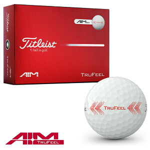 �y3/15 �G���g���[/���I�ōő�100%�|�C���g�o�b�N�z Titleist �^�C�g���X�g ���{���K�i TRUFEEL AIM �g�D���[�t�B�[�� �G�C�� 2026�V���i �S���t�{�[�� 1�_�[�X(12����) �y���X�݌ɕi�z