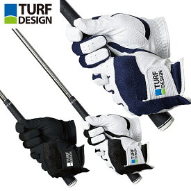 TURF DESIGN ターフデザイン 正規品 デジタルエンボス加工 メンズ ゴルフグローブ(両手用) 「 TDGL-2170 」
