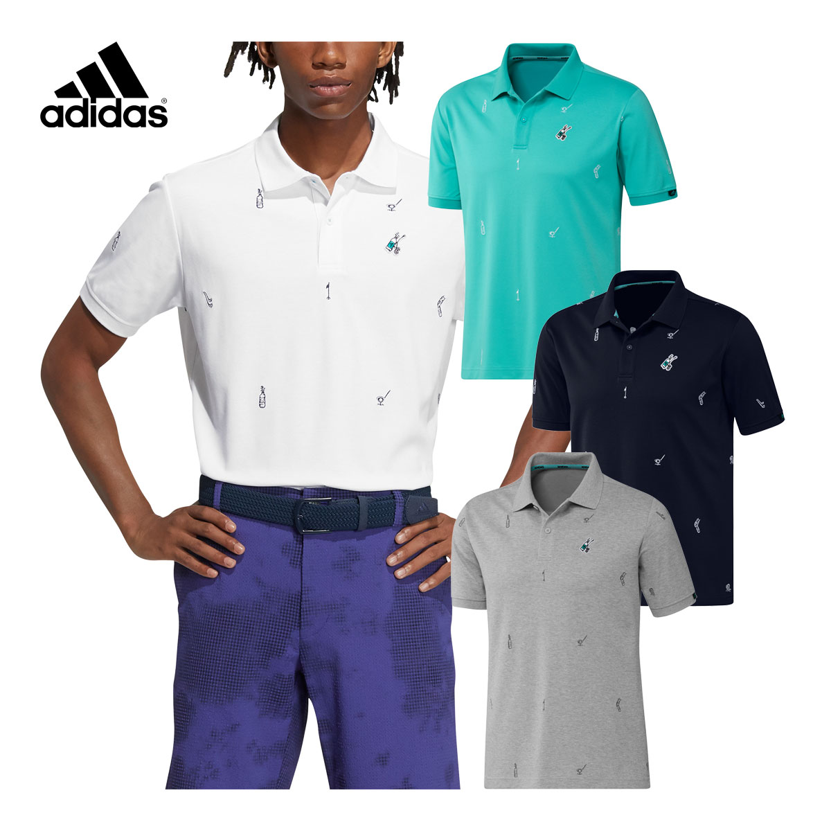 アディダス ゴルフウェア メンズ ポロシャツの人気商品・通販