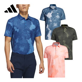 adidas Golf アディダスゴルフ ゴルフウエア 半袖シャツ 「 EAT64 」 ラージフラワープリント ストレッチ 春夏ウエア 【あす楽対応】