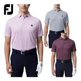 FOOTJOY フットジョイ ゴルフウエア 半袖ポロシャツ 「 FJ-S23-S02 」 サークルプリント 春夏ウエア 【あす楽対応】