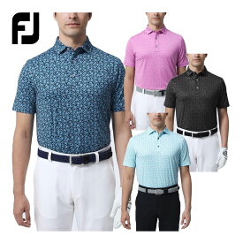 FOOTJOY フットジョイ ゴルフウエア 半袖ポロシャツ 「 FJ-S23-S08 」 フラワープリント 春夏ウエア 【あす楽対応】