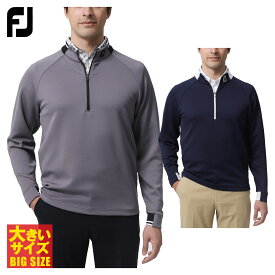 フットジョイ FOOTJOY ゴルフウエア メンズ プルオーバー 「 FJ-S23-M01 」 ストレッチ 吸汗速乾 ジャージ ビッグサイズ 春夏ウエア 【あす楽対応】