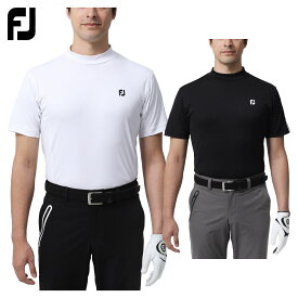 フットジョイ FOOTJOY ゴルフウエア メンズ 半袖モックネックシャツ 「 FJ-S23-S16 」 ストレッチ 吸汗速乾 HYPERFLEX 春夏ウエア 【あす楽対応】