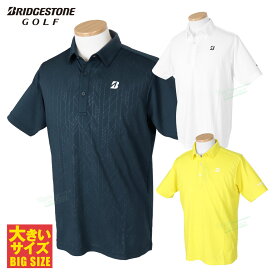 ブリヂストンゴルフ BridgestoneGolf ゴルフウエア メンズ 半袖シャツ 「 3GA01A 」 クールコア 冷感 ビッグサイズ 2024春夏モデル 【あす楽対応】