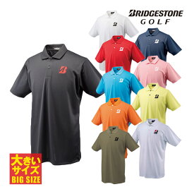 【12/5 エントリー/抽選で最大100%ポイントバック】 BridgestoneGolf ブリヂストンゴルフ ゴルフウエア 半袖ポロシャツ 「 50G01A 」 ビッグサイズ メンズ