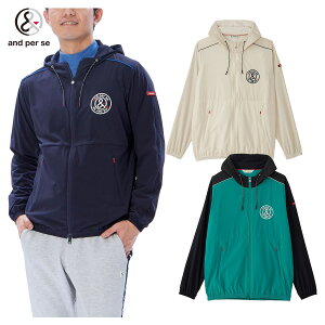 アンパスィ and per se ゴルフウエア メンズ ブルゾン 「 AMF1103G1 」 バックウォーム フルジップ 秋冬ウエア 【当店在庫品】