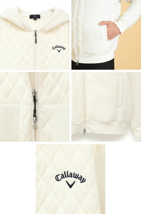 キャロウェイ（CALLAWAY）（メンズ）ゴルフウェア カノコダブルニット フルジップパーカー C25217102-1040 美品！Callawayキャロウェイ◇フルジップパーカー◇C23115101