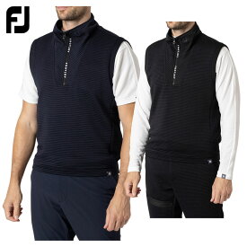 【11/11まで エントリーで最強配送10倍】 フットジョイ FOOTJOY ゴルフウエア メンズ ベスト 「 FJ-F24-M01 」 ハーフジップ 保温 吸汗速乾 秋冬ウエア 【当店在庫品】
