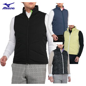 【11/11まで エントリーで最強配送10倍】 ミズノ MIZUNO ゴルフウエア メンズ ダウンベスト 「 E2MEB508 」 ブレスサーモ テック ライニング 秋冬ウエア 【当店在庫品】