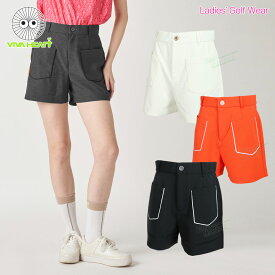 ビバハート VIVA HEART ゴルフウエア レディス ショートパンツ 「 012-73341 」 4WAYストレッチ 吸水速乾 UVケア 春夏ウエア 【当店在庫品】