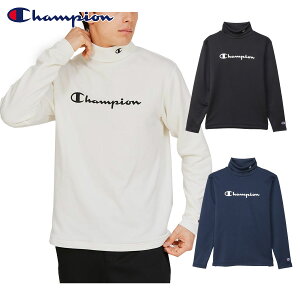 【10/25 エントリー/抽選で最大100%ポイントバック】 チャンピオン Champion ゴルフウエア メンズ 長袖タートルネックシャツ ストレッチ 保温 「 C3-CG408 」 2025秋冬モデル 【当店在庫品】